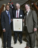 Judge George Hernandez with David Kelly and Judge Morris Jacobson