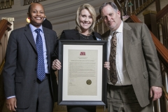 Amy Sekany with David Kelly and Judge Jacobson