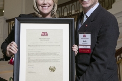 Amy Sekany with Eric Handler