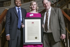 Anna Bednarczyk with David Kelly and Judge Jacobson