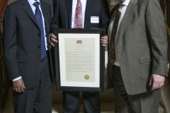 Judge George Hernandez with David Kelly and Judge Morris Jacobson