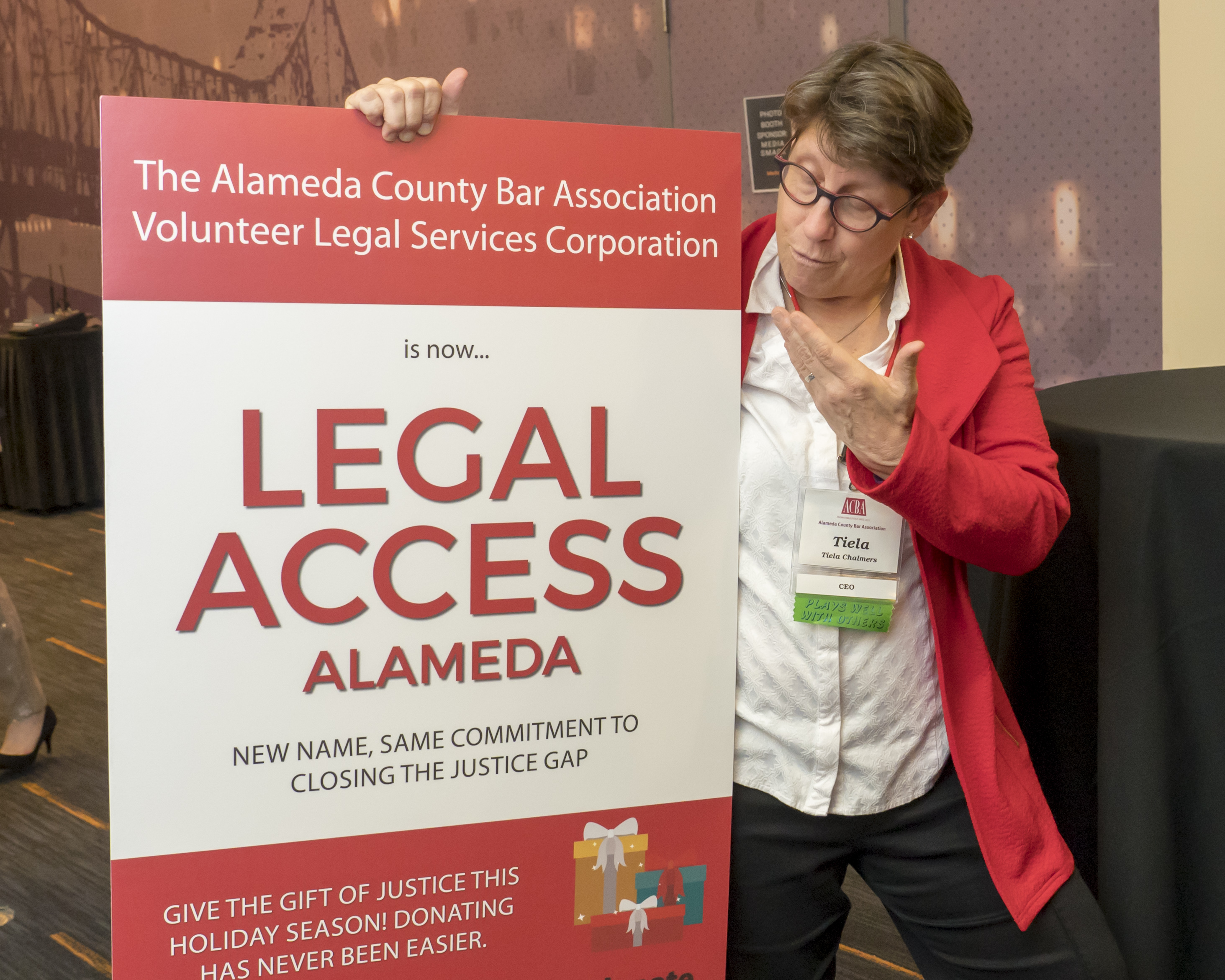 Tiela Chalmers with Legal Access Sign2