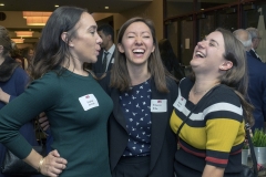 Sophia Ahmad, Eileen Eib and Monica Porter laugh