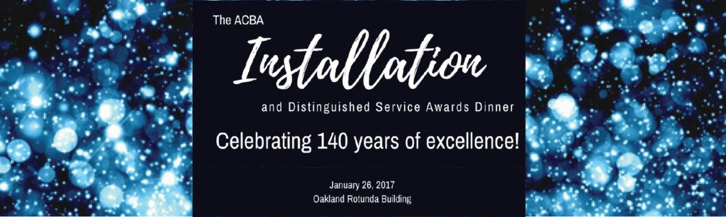 Installation and Distinguished Service Awards Dinner
