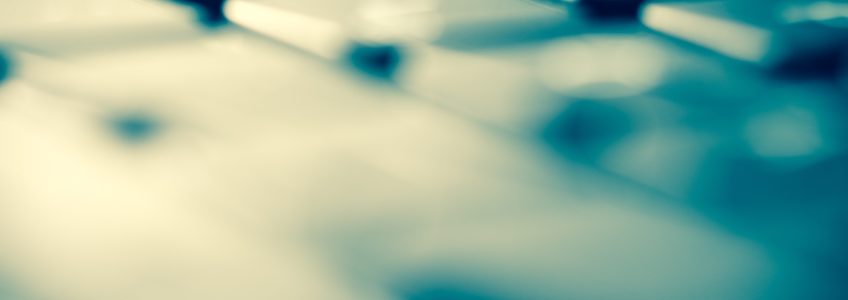 close up of keyboard, blurred