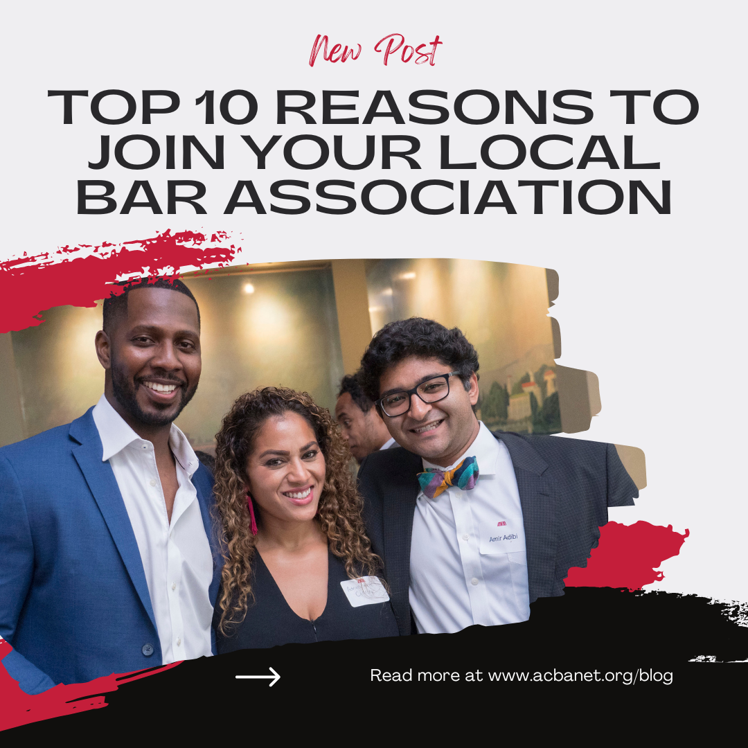 Top 10 reasons to join your local bar association