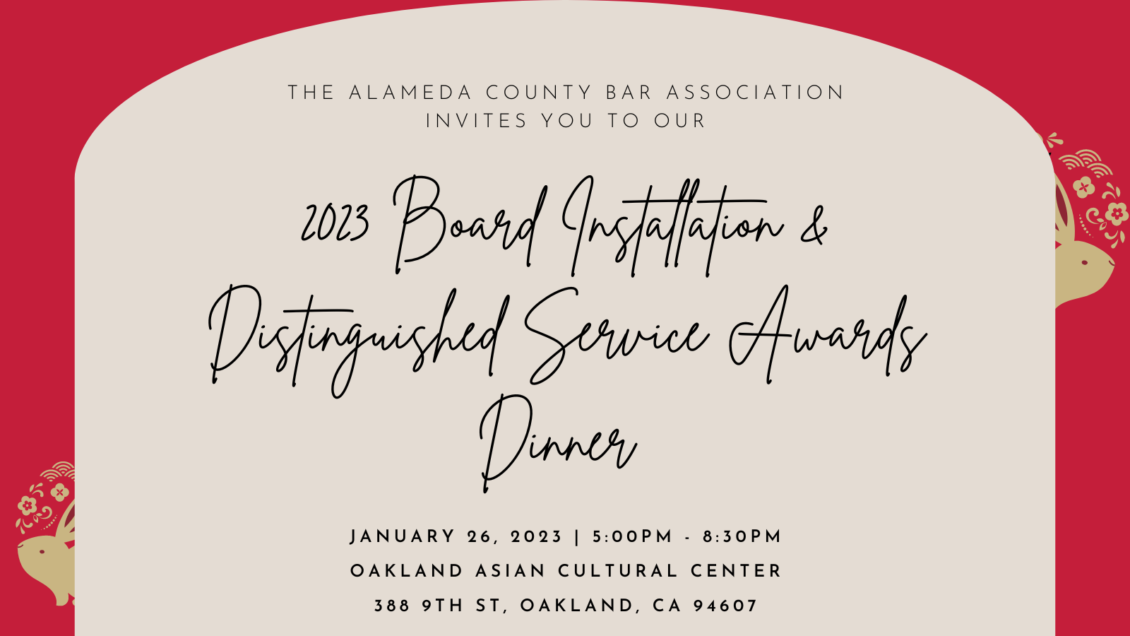 ACBA Board Installation and Distinguished Service Awards Dinner