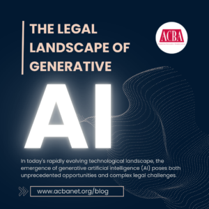 The legal landscape of generative AI