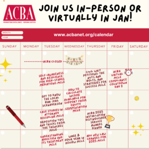 January upcoming programs and events