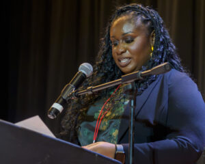 Martha Prempeh accepting the award for Barrister of the Year
