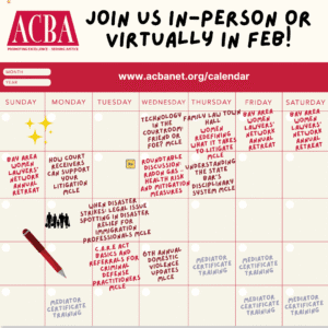 Alameda County Bar Association February 2026 events